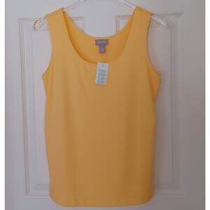Chico's Microfiber Tank Bright Yellow Size 1 (M) NWT